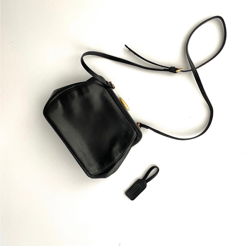 Vintage Black Leather Liz Claiborne Black Purse